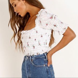 For Love & Lemons Tarte Eyelet Top